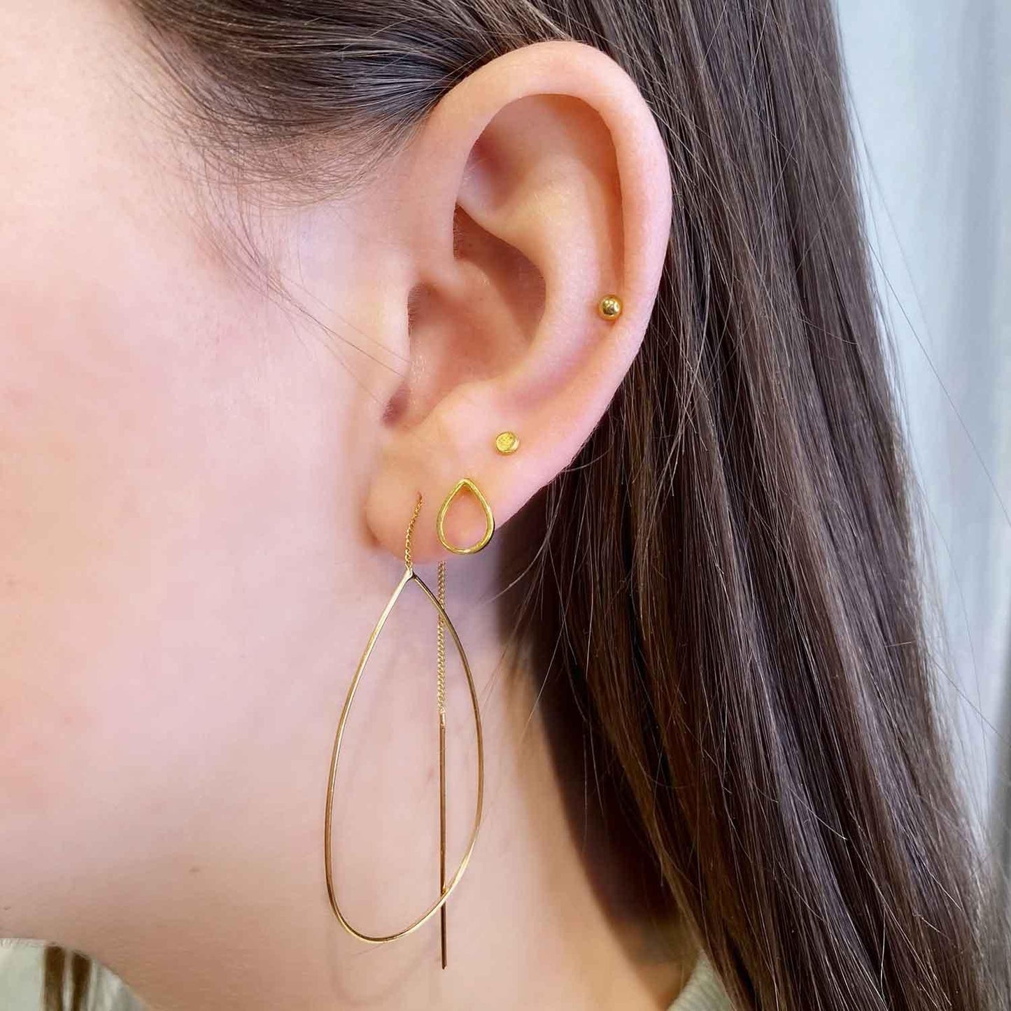 
                  
                    Gold Plated Droplet Stud Earrings
                  
                