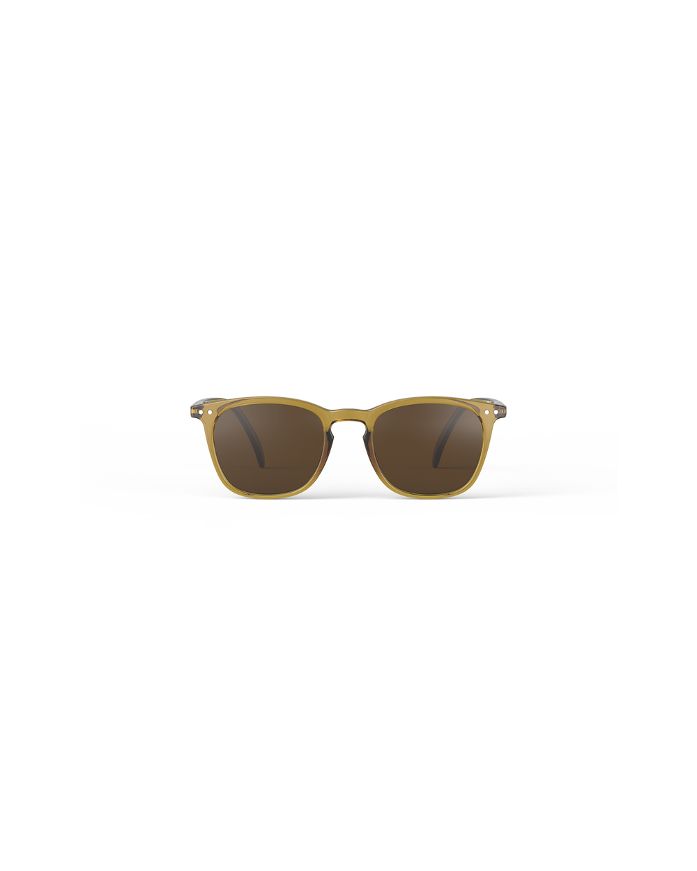 #E Goldene grüne Sonnenbrille