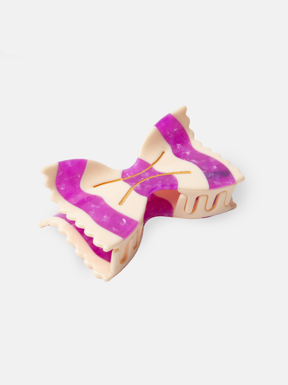 Purple Farfalle Hair Claw