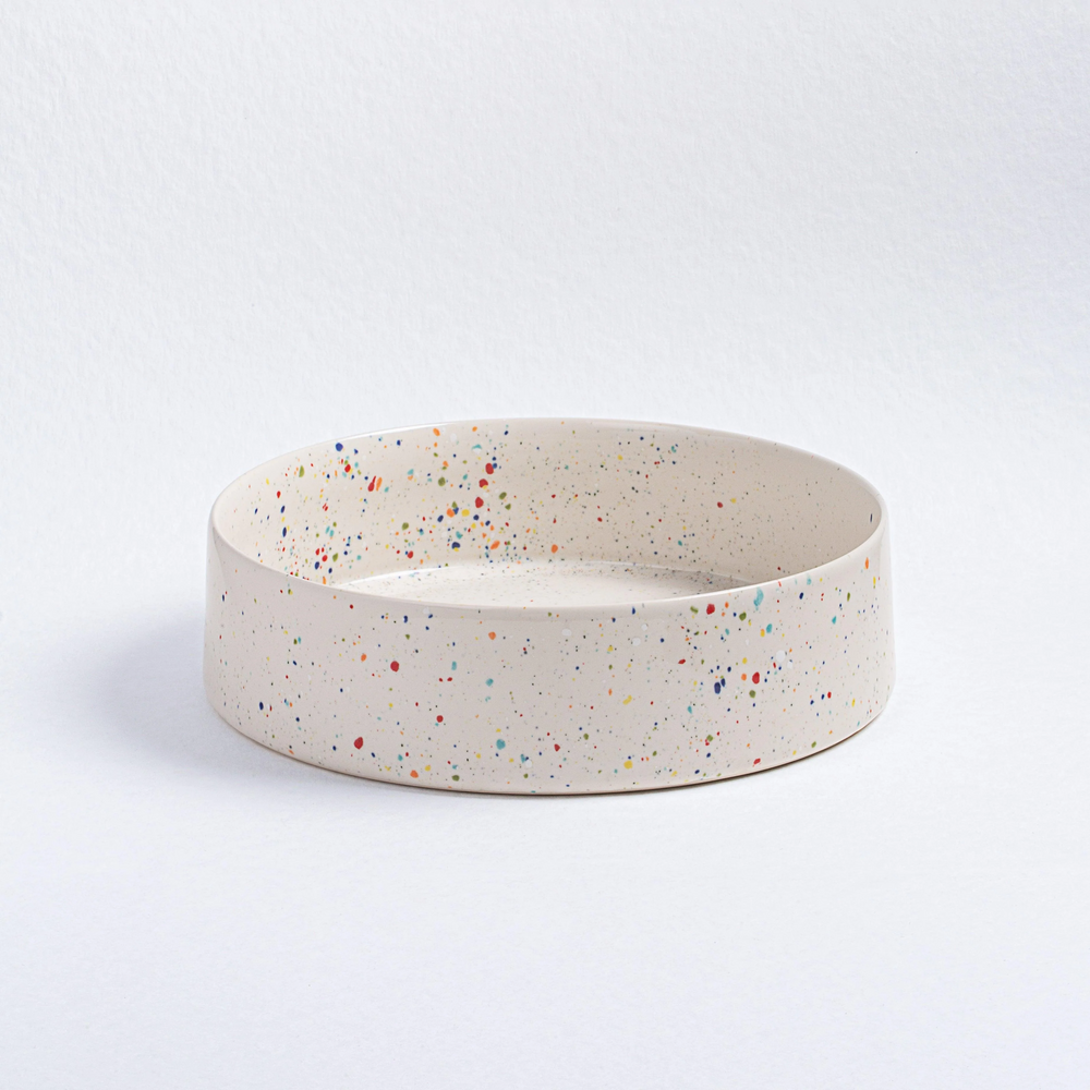 Weiße Servierschüssel