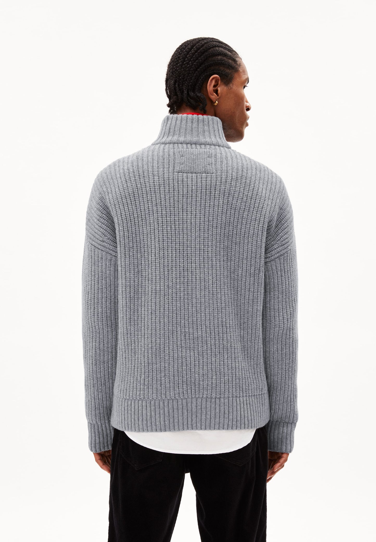 
                  
                    ELIJAA Light Grey Melange Jumper
                  
                