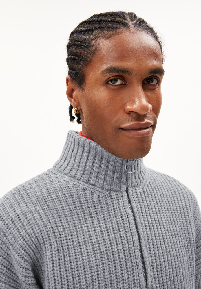 
                  
                    ELIJAA Light Grey Melange Jumper
                  
                