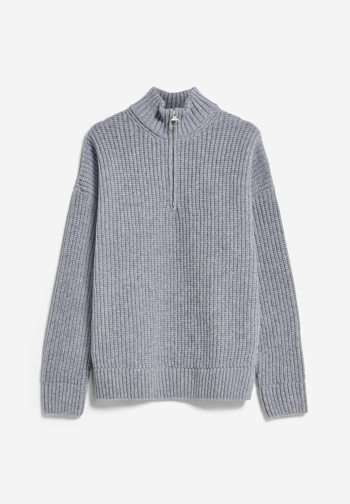 
                  
                    ELIJAA Light Grey Melange Jumper
                  
                