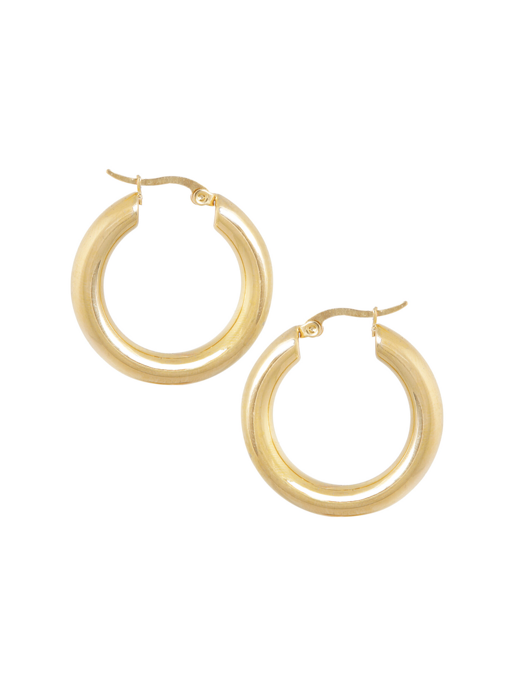 Gold Big Hoops Earrings
