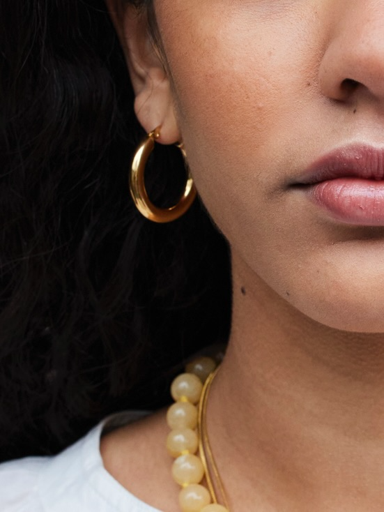 
                  
                    Gold Big Hoops Earrings
                  
                