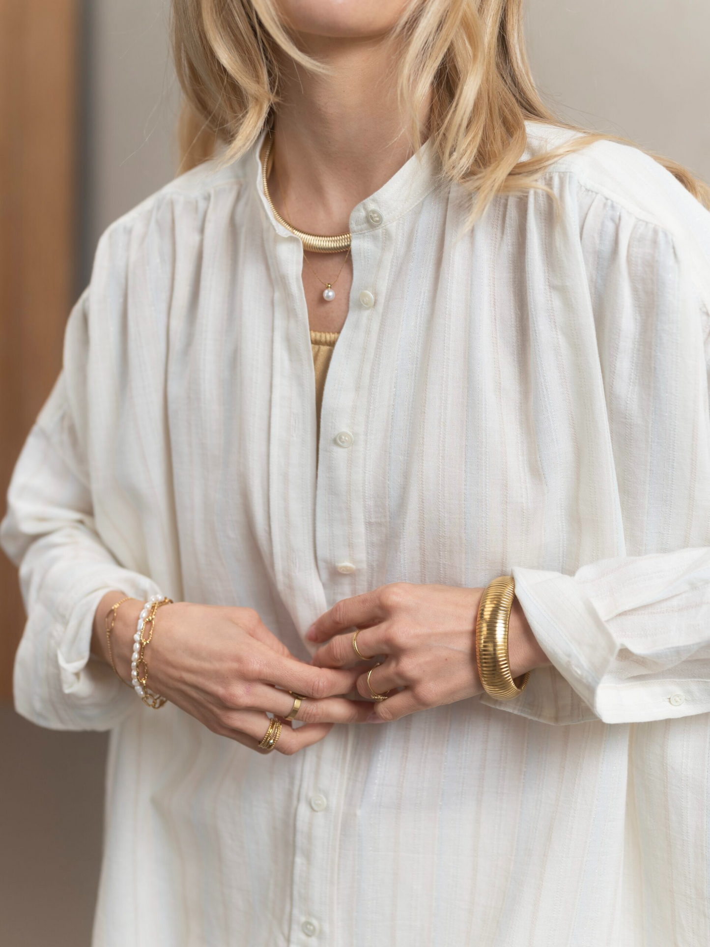
                  
                    Gold Fine With Pearl Pendant Necklace
                  
                