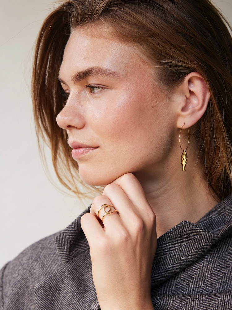 
                  
                    Gold Geometric Open Ring
                  
                