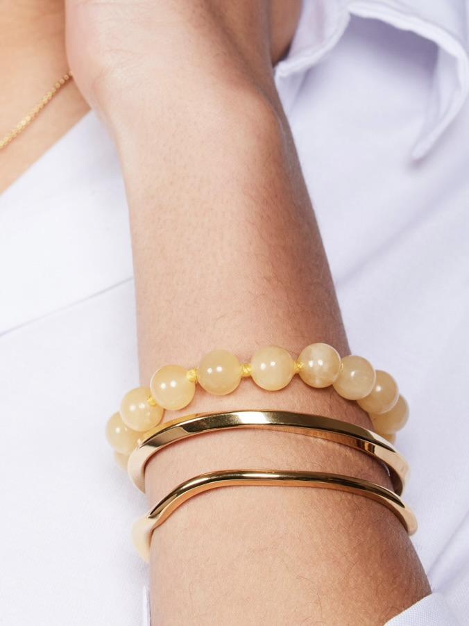 
                  
                    Gold Organic Bangle Bracelet
                  
                