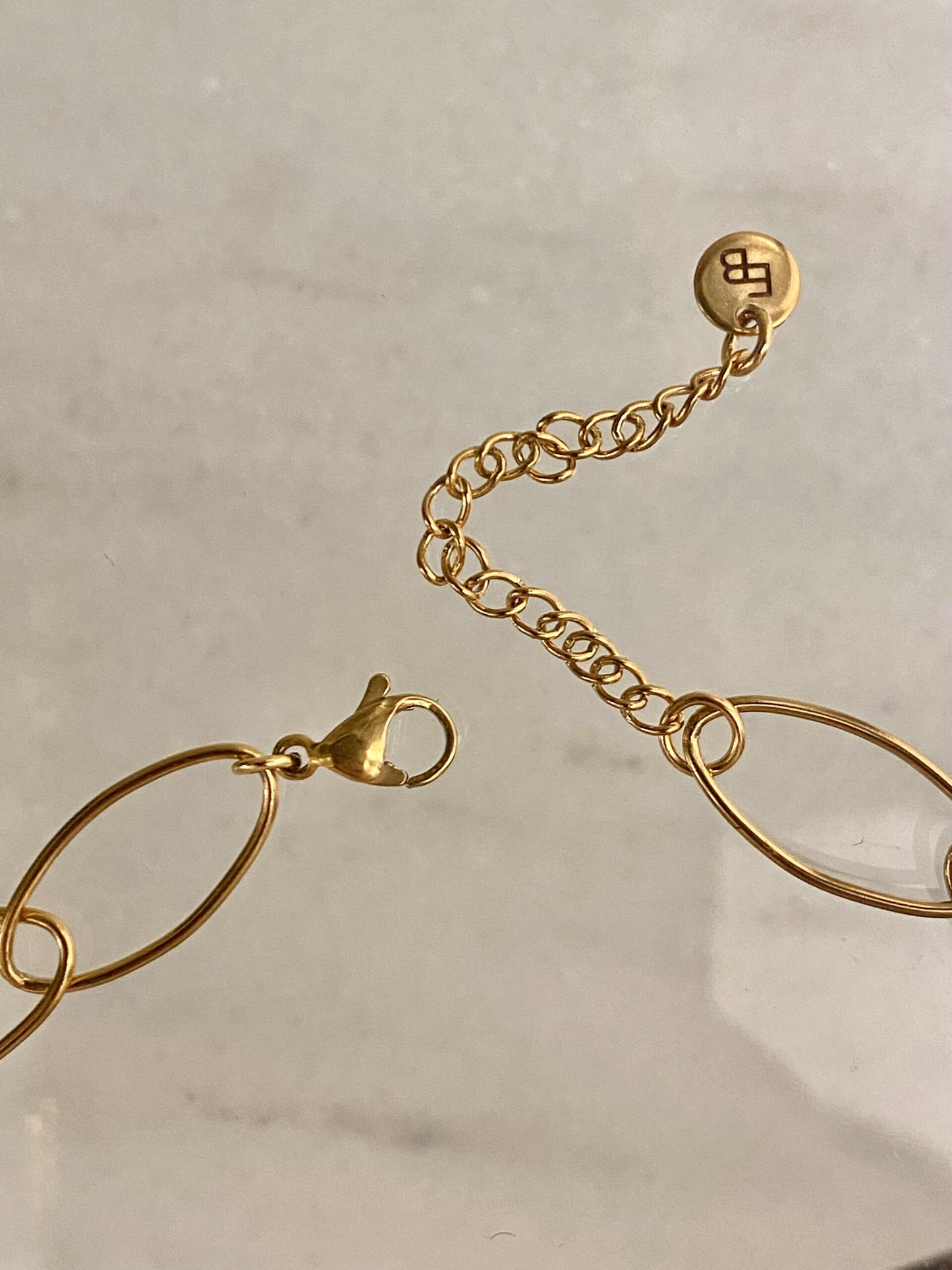 
                  
                    Gold Oval Link Necklace
                  
                