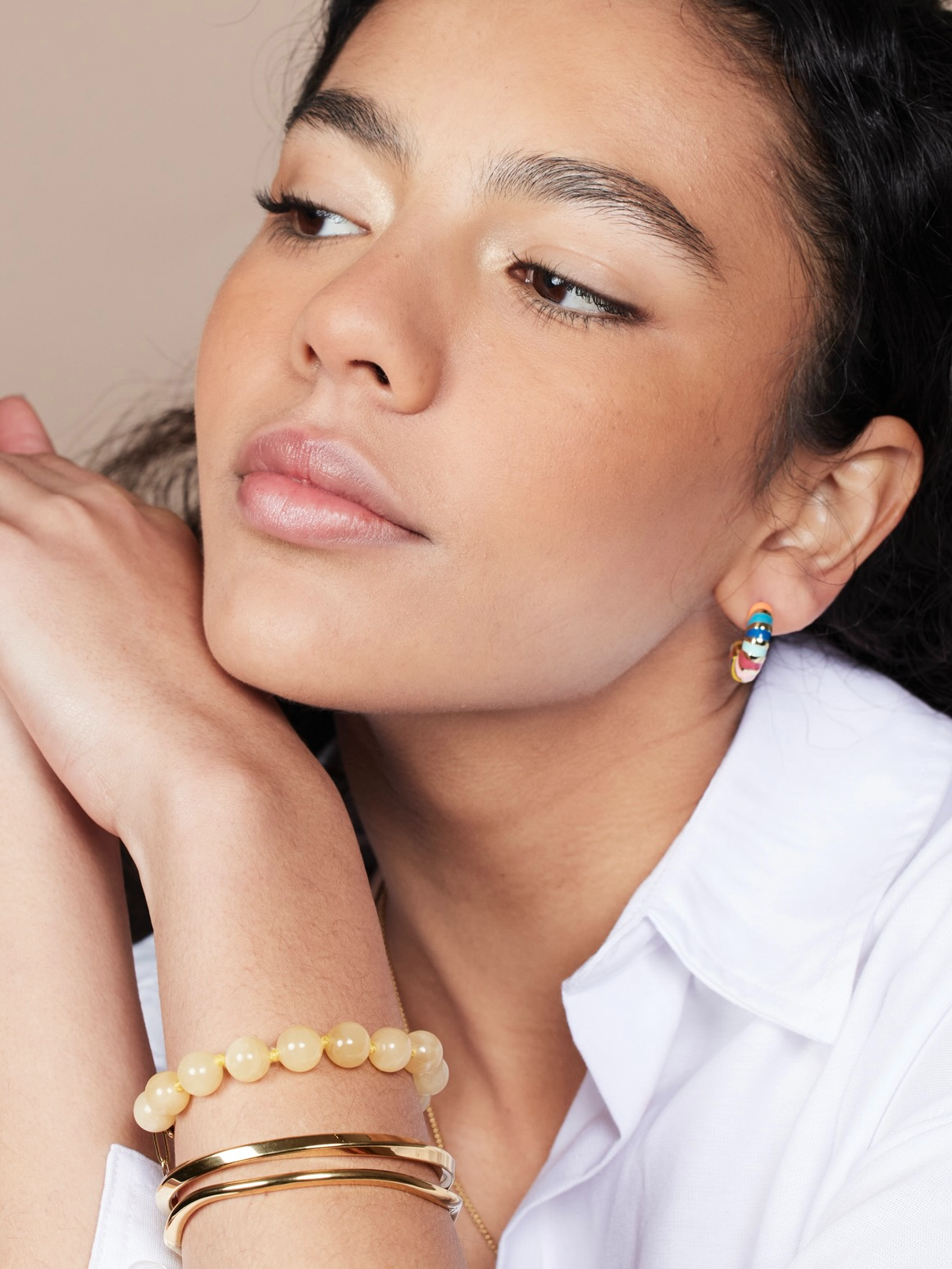 
                  
                    Gold Twisted Bangle Bracelet
                  
                