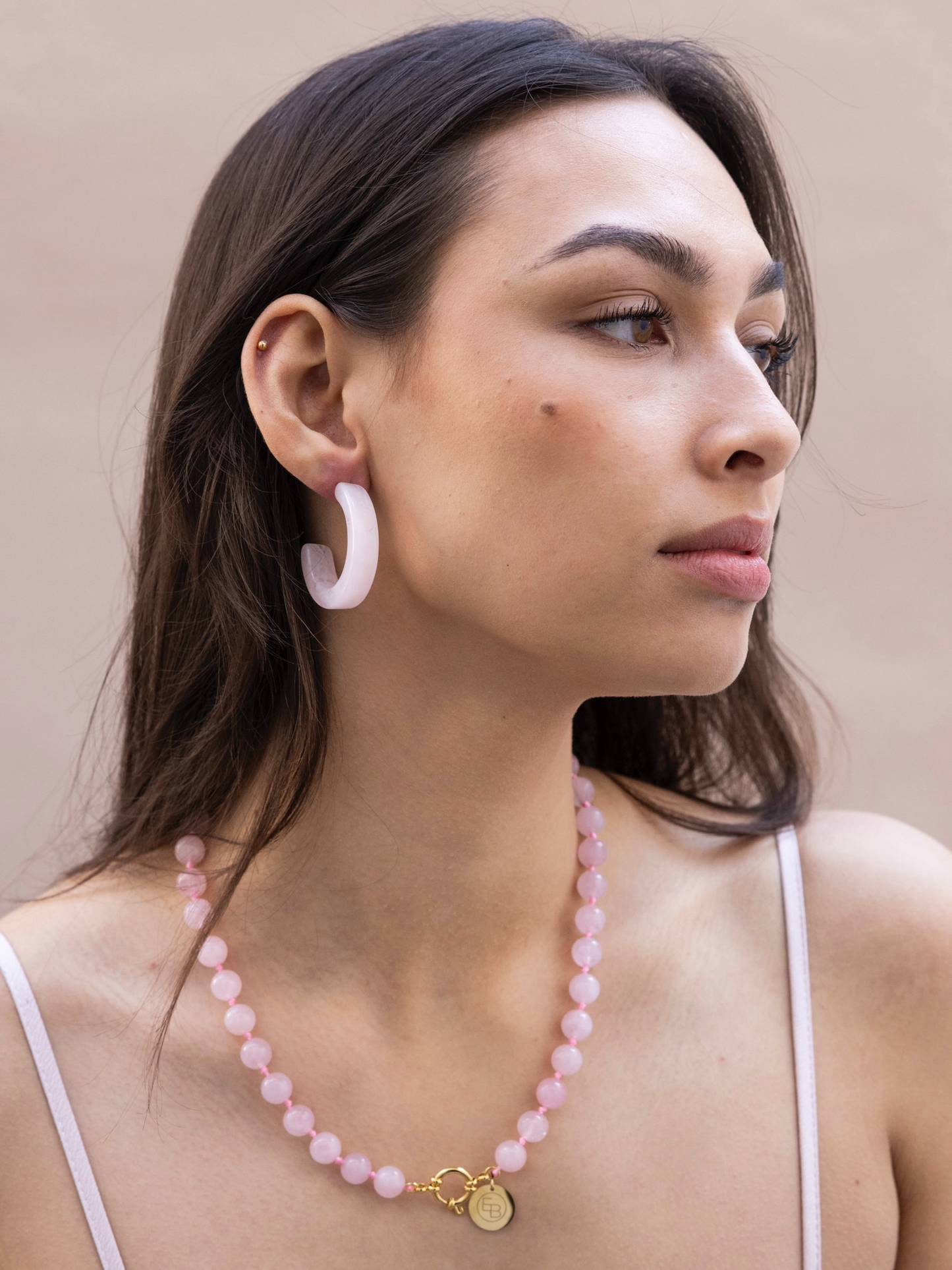 
                  
                    Light Pink Gemstone Necklace
                  
                