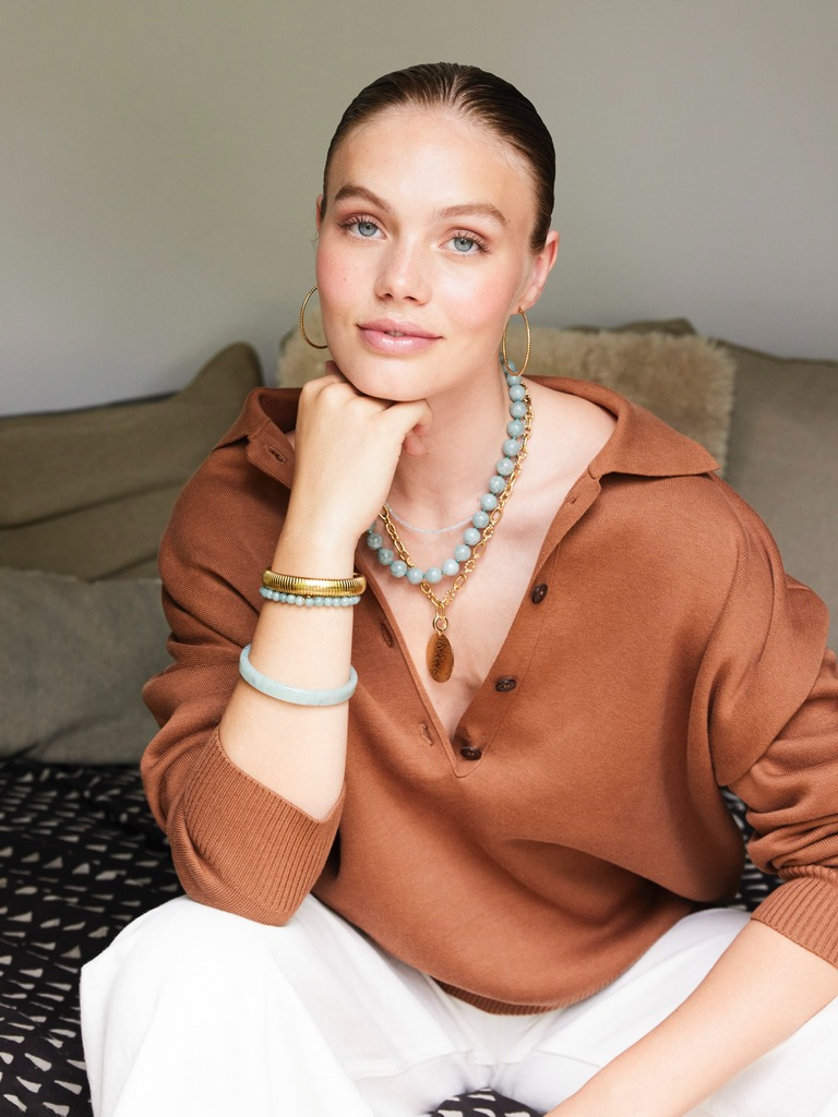 
                  
                    Sea Green Gemstone Balls Bracelet
                  
                