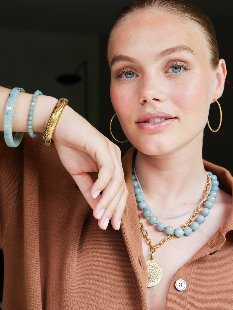 
                  
                    Sea Green Gemstone Balls Bracelet
                  
                