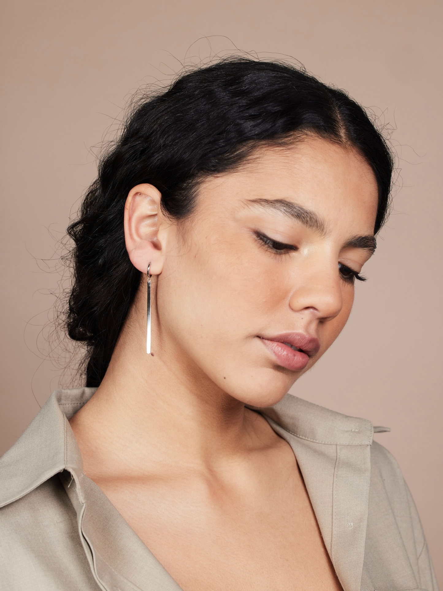 
                  
                    Silver Flat Snake Chain Earrings
                  
                