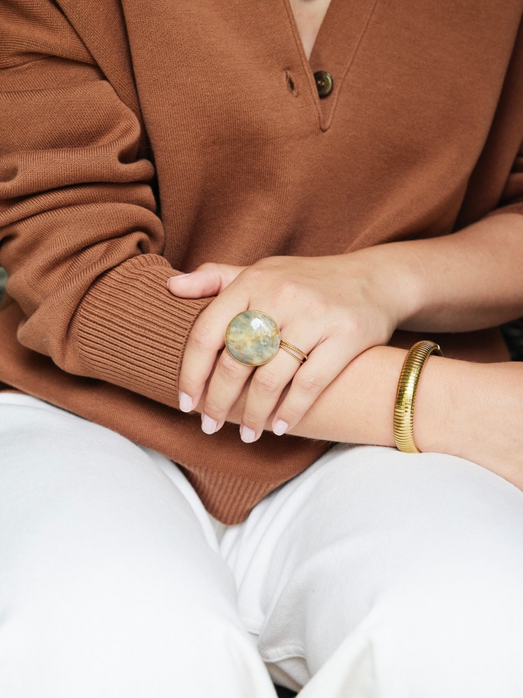 
                  
                    Small Gold Round Bangle Bracelet
                  
                