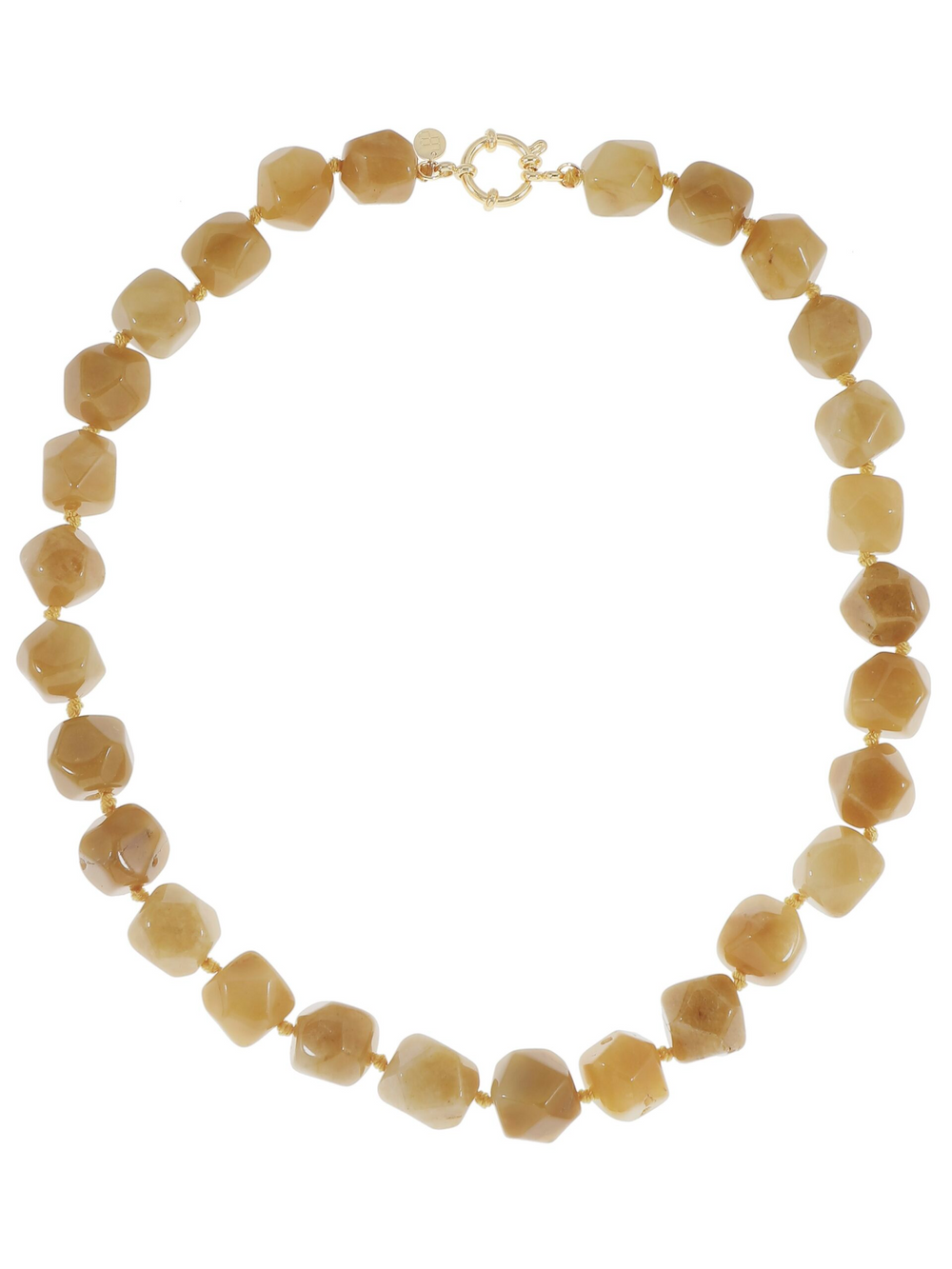Warm Yellow Organic Gemstone Xl Necklace
