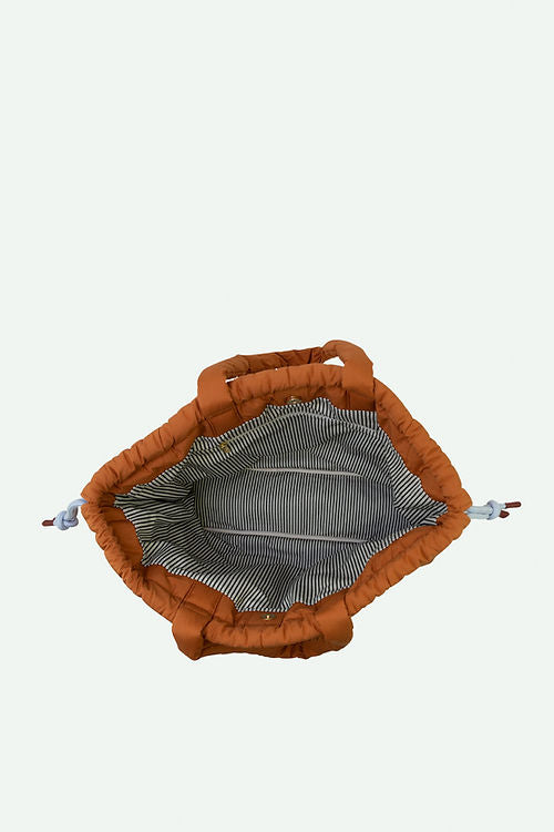
                  
                    LA PROMENADE Croissant Brown Padded Tote Bag
                  
                