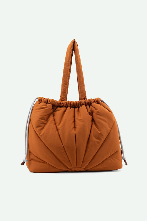 
                  
                    LA PROMENADE Croissant Brown Padded Tote Bag
                  
                