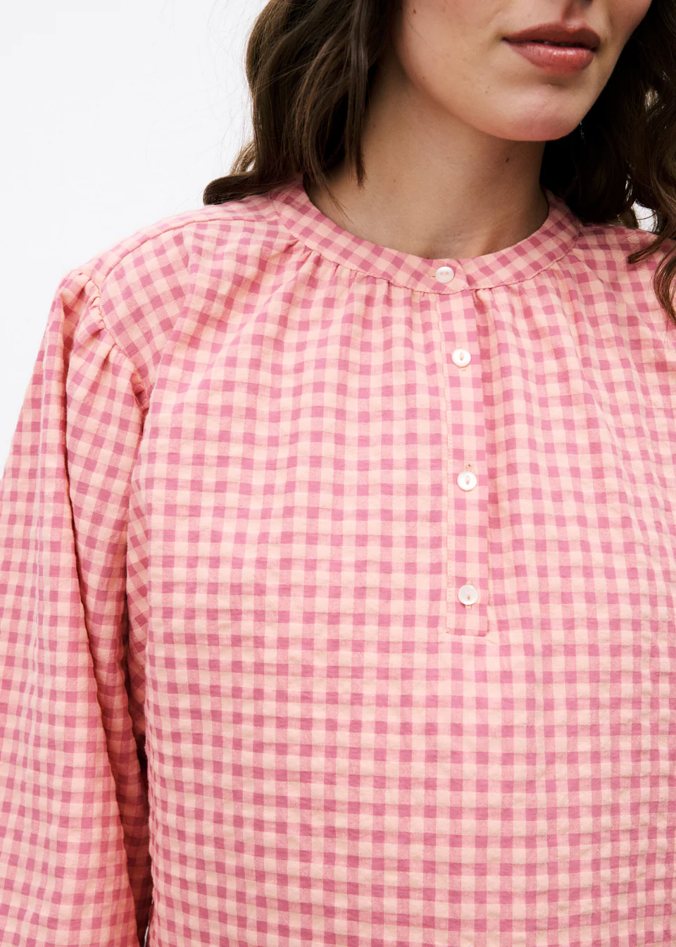 
                  
                    NOURA Pink Blouse
                  
                
