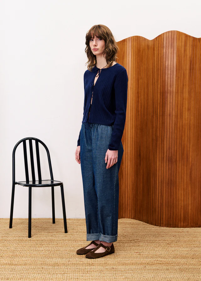 
                  
                    OXALIS Navy Blue Trousers
                  
                