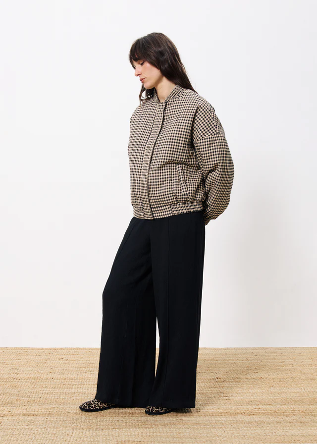 
                  
                    PADOUE Black Checked Jacket
                  
                