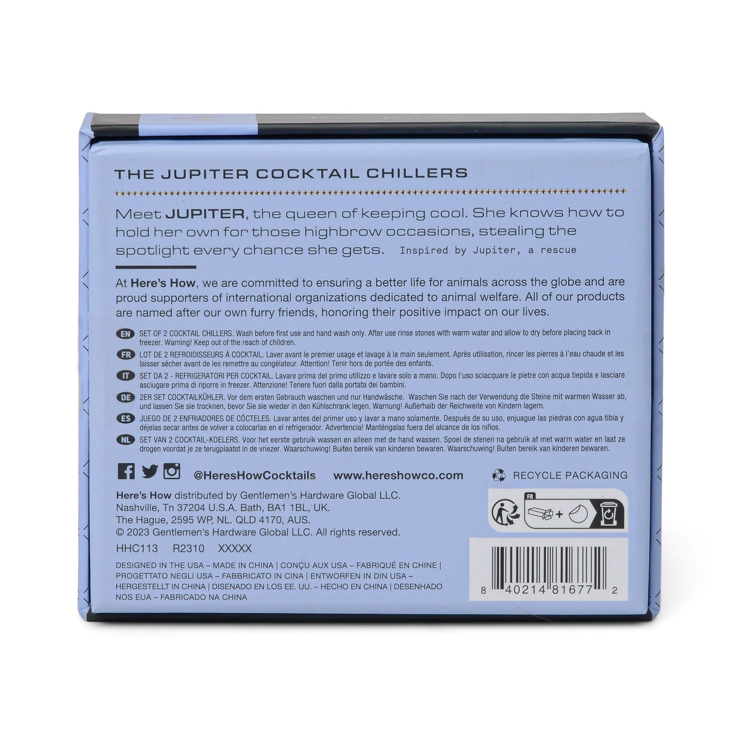 
                  
                    JUPITER Silberne Cocktailkühler, 2er-Set
                  
                