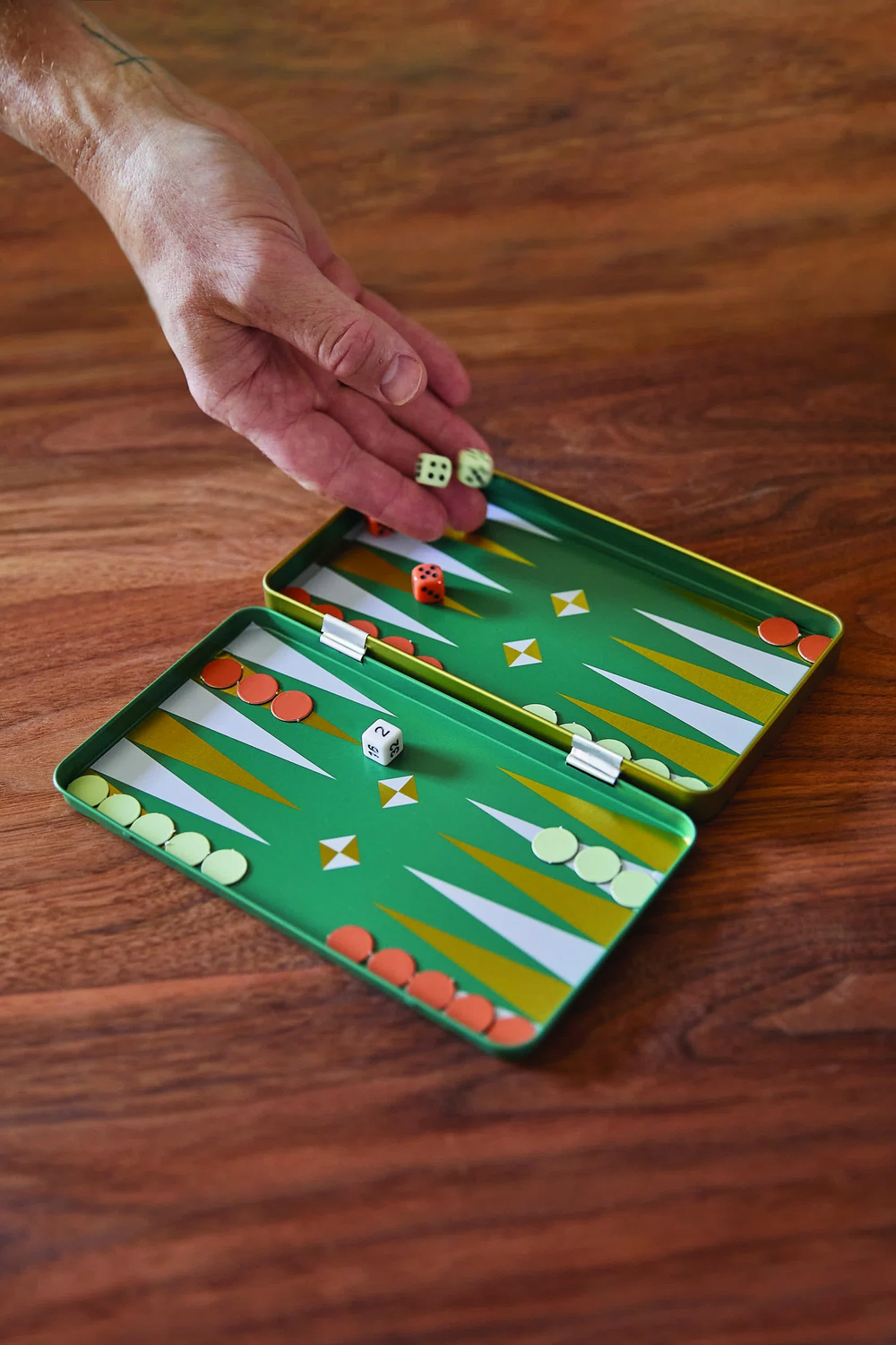 Reise-Backgamon-Spiel