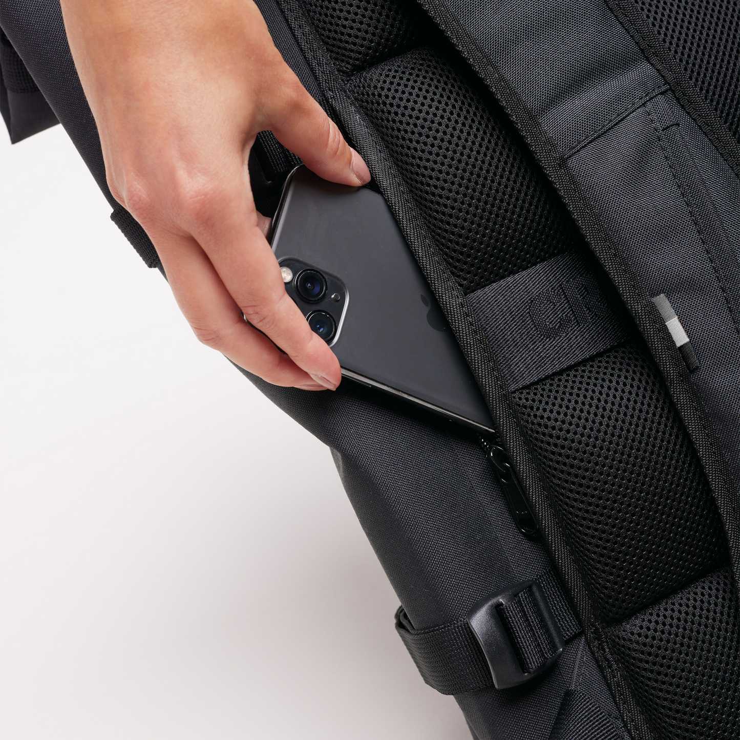 
                  
                    Monochrome Black Rolltop Backpack
                  
                
