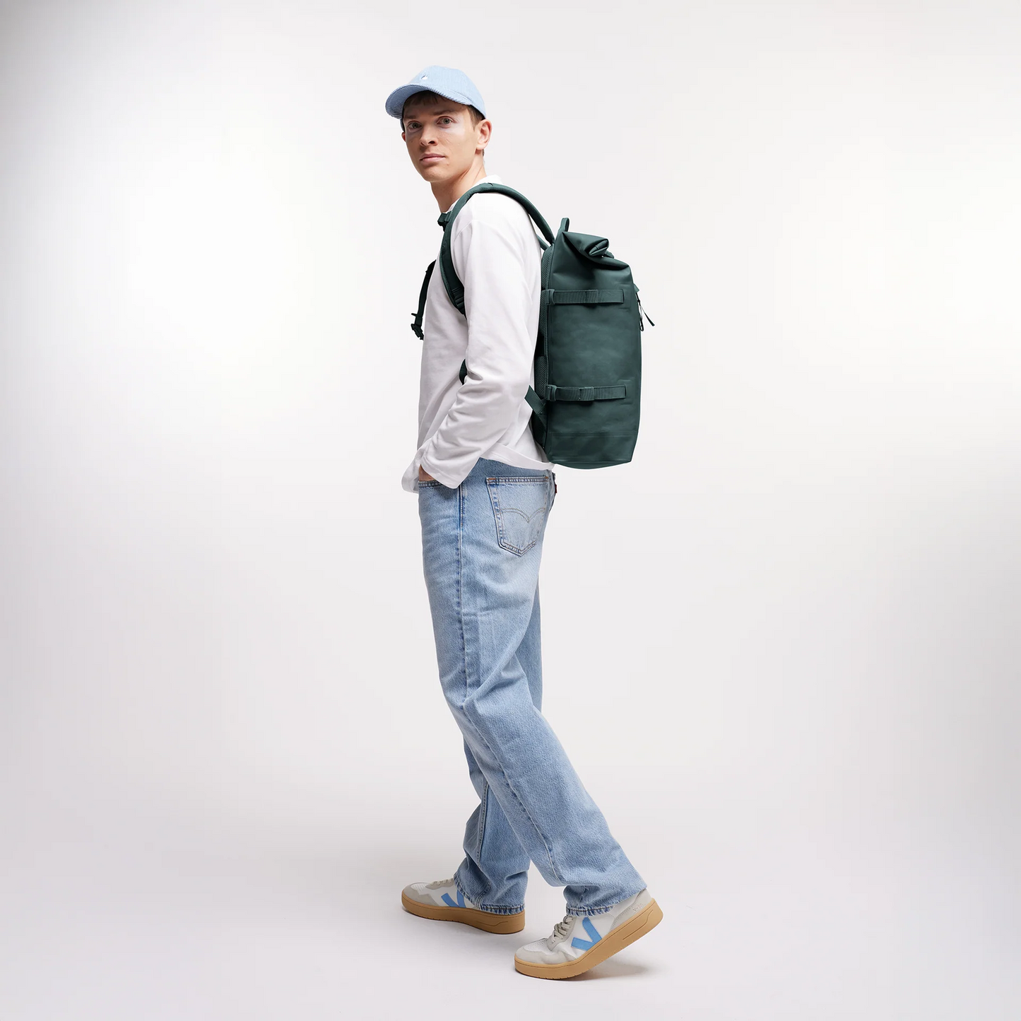 
                  
                    Monochrome Sea Teal Rolltop Backpack
                  
                
