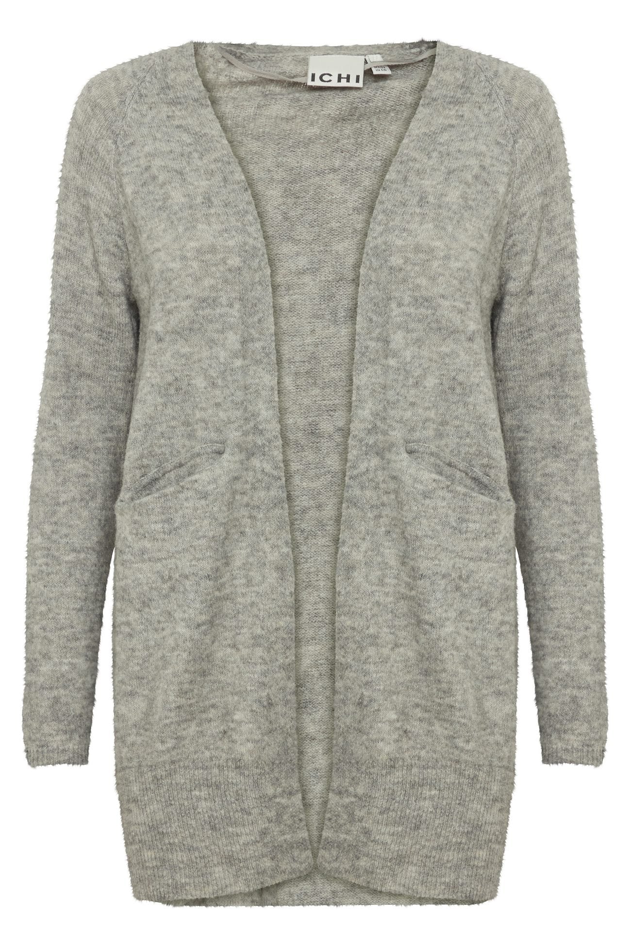 
                  
                    IHKAMARA Grey Melange Cardigan
                  
                