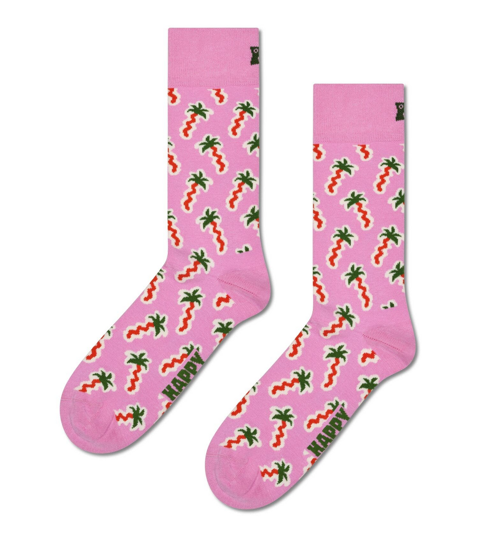 Rosa Happy Palm Socken