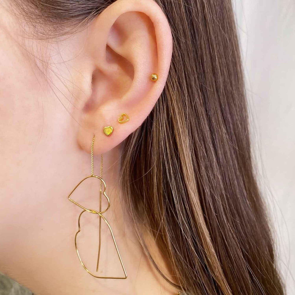 
                  
                    Gold Plated Flat Heart Stud Earrings
                  
                