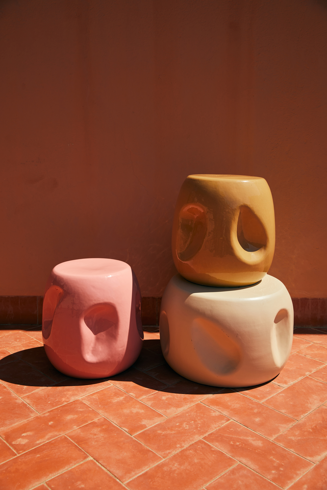 
                  
                    Coral Currents Ceramic Side Table
                  
                