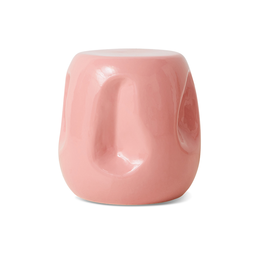 Coral Currents Ceramic Side Table
