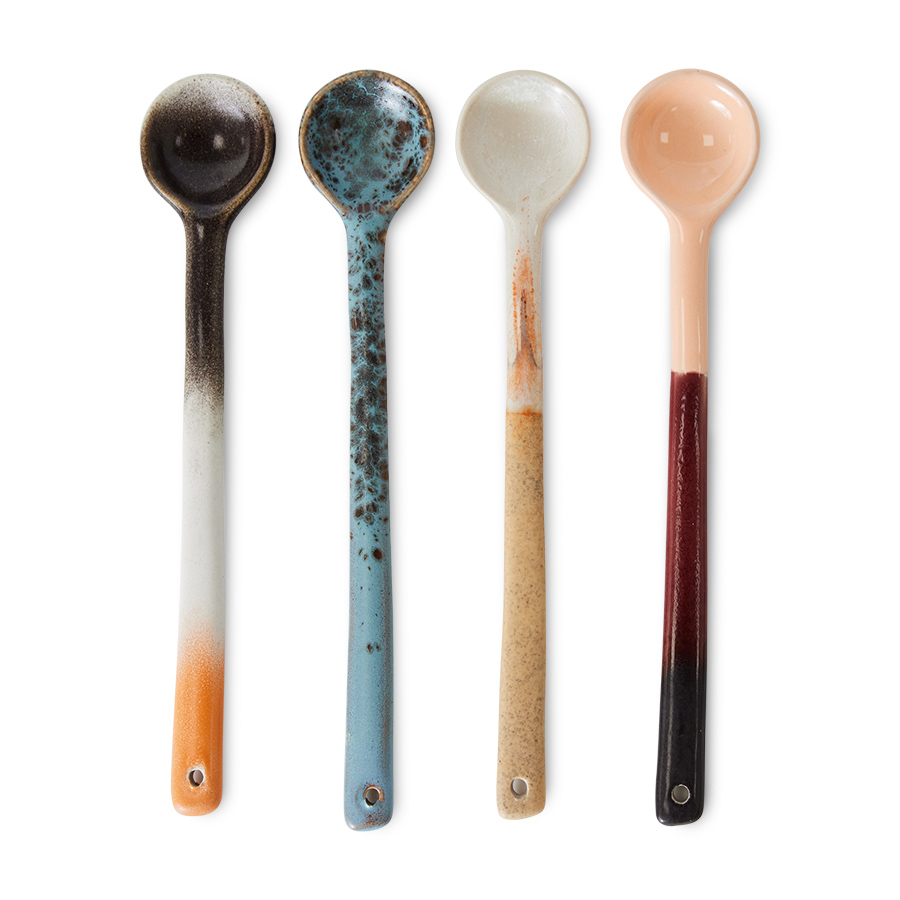 Large Assorted Breeze 70S Ceramics Spoon