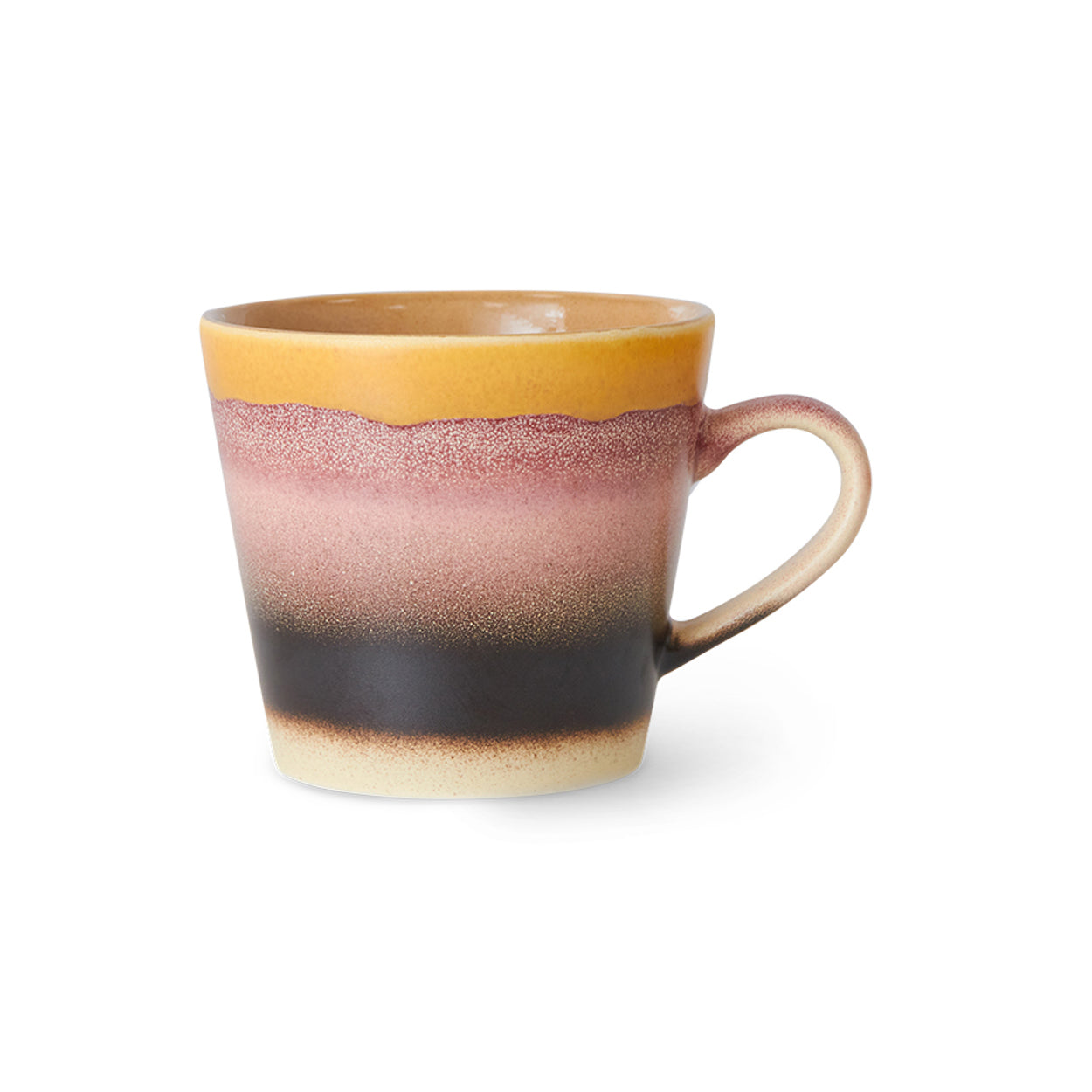 
                  
                    Sunset 70er Keramik Cappuccinotasse
                  
                