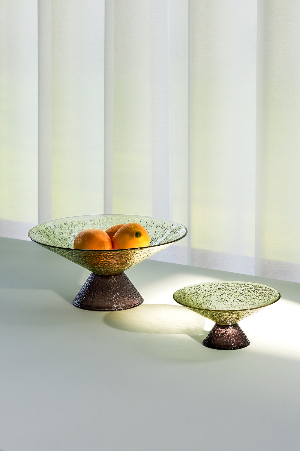 
                  
                    BONBON Large Green Brown Glass Bowl
                  
                