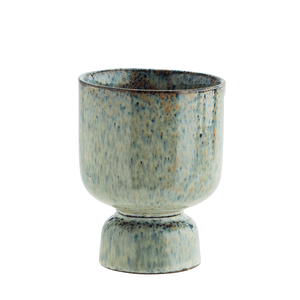 
                  
                    Liquen Blue Rust Stoneware  Flower Pot
                  
                