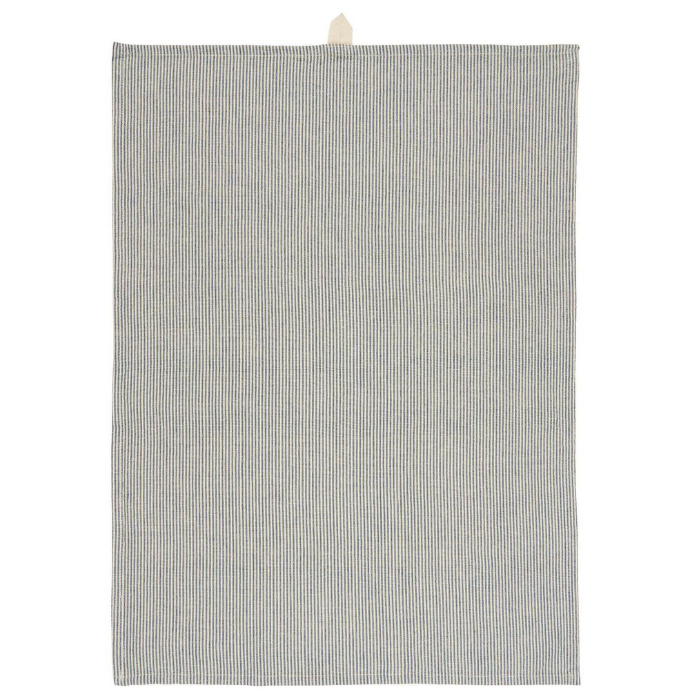 CHARLIE Geschirrtuch mit dunkelblauen, dünnen Streifen