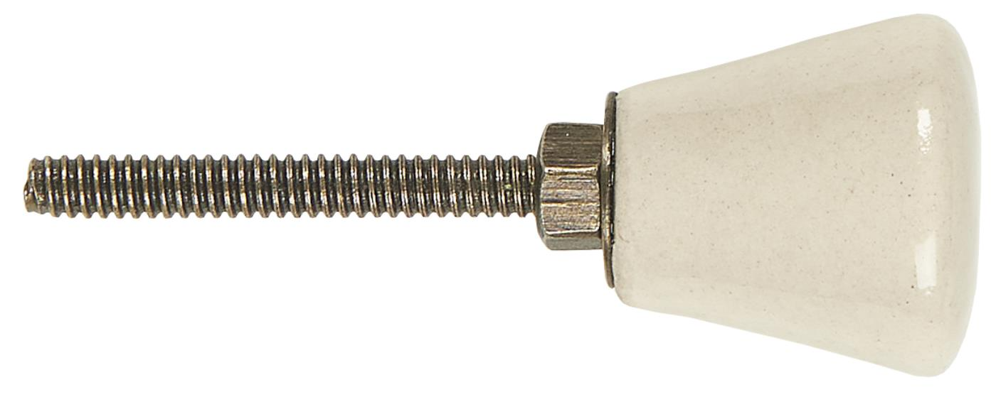 
                  
                    Cremefarbener Keramikknopf
                  
                