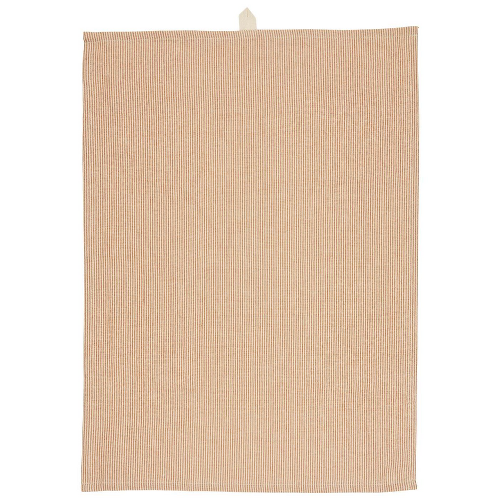 MATILDE Geschirrtuch mit rustikalen braunen, dünnen Streifen
