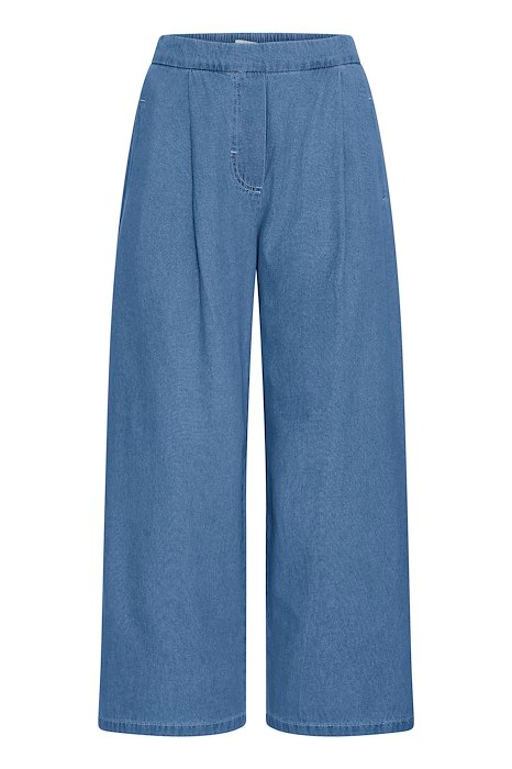 IHARCHER Jeans im verwaschenen Mittelalter-Blau