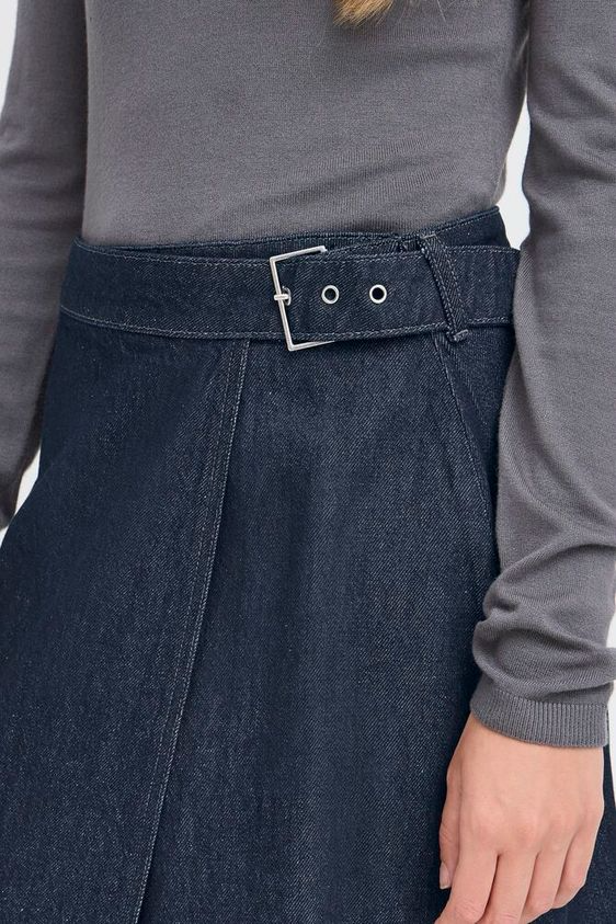 
                  
                    IHBERISEL Denim Authentic Blue Skirt
                  
                