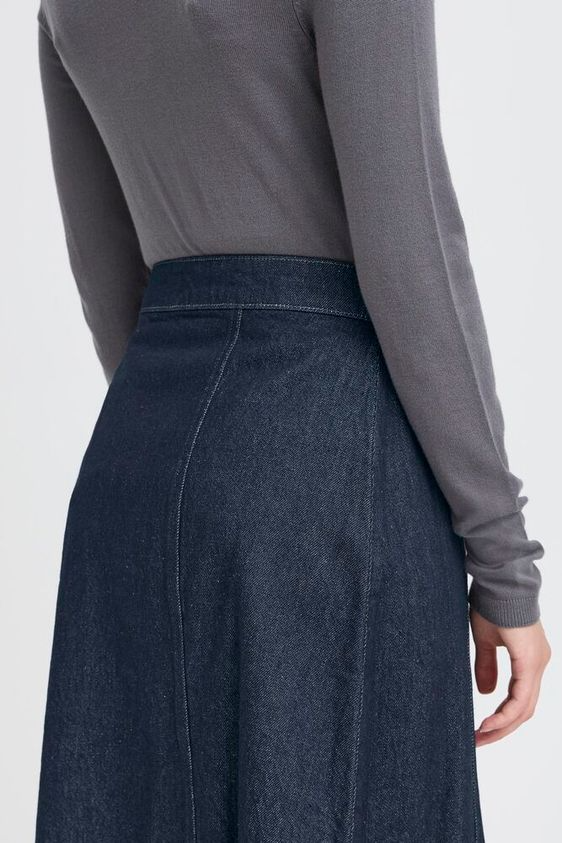 
                  
                    IHBERISEL Denim Authentic Blue Skirt
                  
                