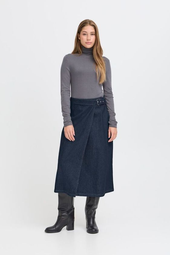 
                  
                    IHBERISEL Denim Authentic Blue Skirt
                  
                