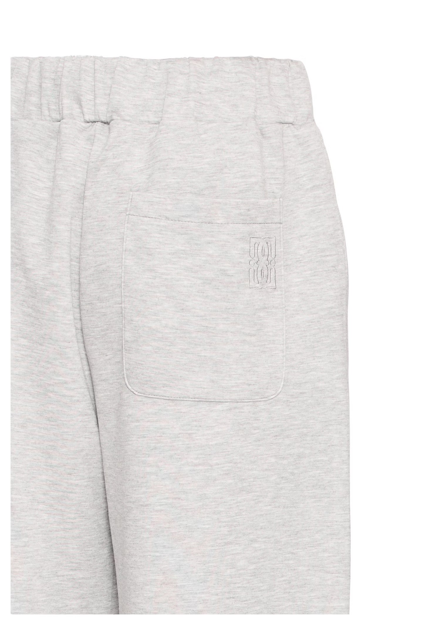 
                  
                    IHCOZY Light Grey Melange Casual Trousers
                  
                