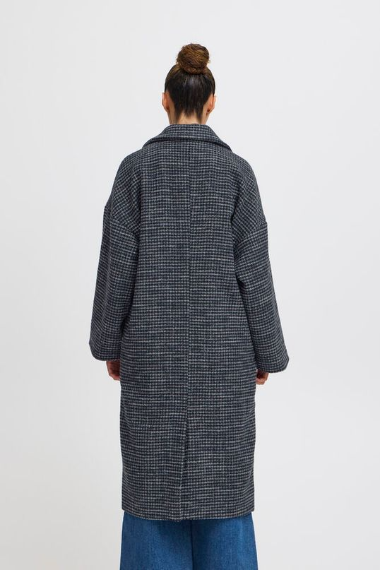 
                  
                    IHEMMALU Navy Blazer Houndstooth Jacket
                  
                