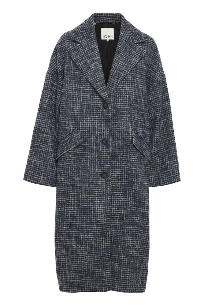 IHEMMALU Navy Blazer Houndstooth Jacket