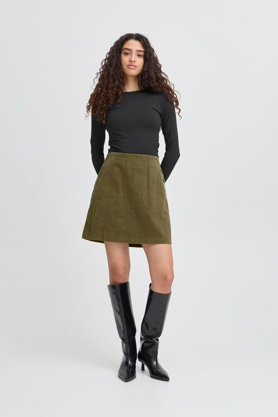 
                  
                    IHFOCARO Dusky Green Skirt
                  
                