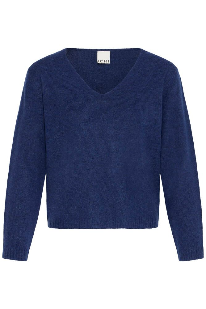 IHKAMARA – Patriot – Blauer Pullover mit V-Ausschnitt